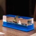 Unsinkable Boat Cruise Ship Toy - Fluid Drift Bottle Sea Liquid Wave Boat Decor Toy for Gift. 
