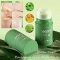 Green Mask Stick Deep Clean Black Head Stick Mask Remover Moisturises Oil Control Skin Green Face Mask Cleans Pores Dirt. 