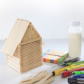 Pack of 400 Small Craft Sticks Ice Cream Sticks Wooden Popsicle Sticks for DIY Craft Creative Designs Children Education (Length - 4.5 Inches Width - 1 cm) / Ice Cream Stick Art # SS-ICS-S07. 