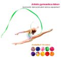 2M Twirling Rod Ballet Streamer Rhythmic Art Training Dance Ribbon Colorful Gym Ribbons Artistic Gymnastics Ribbon. 