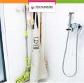 Techmanistan Random Color Self Adhesive Wall Mounted Mop Holder Mop Hook Broom Clamp, Bathroom Mop Holder, No Trace-Free Punching Nail-Free Mop Clip, No Drilling Mop and Broom Holder, Brush Broom Hanger. 