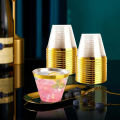 25Pcs Plastic Cups 9 Oz Clear Plastic Glasses Disposable Drinkware Wedding Party Cocktail Cups for Birthday Christmas Anniversary. 