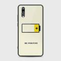 Huawei P20 Cover - SkinLee HQ Infinity Glass Case (Soft) - Be Positive - SKINLEE-586-1-817-146. 