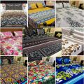 king size fancy printed bed sheet. 