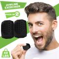 2 pcs Jawline Face Massager Jawrsize Muscle Men Mouth Exerciser Chew Ball Bite Breaker Workout Fitness Face Massager Men jawline Denovo Mart. 