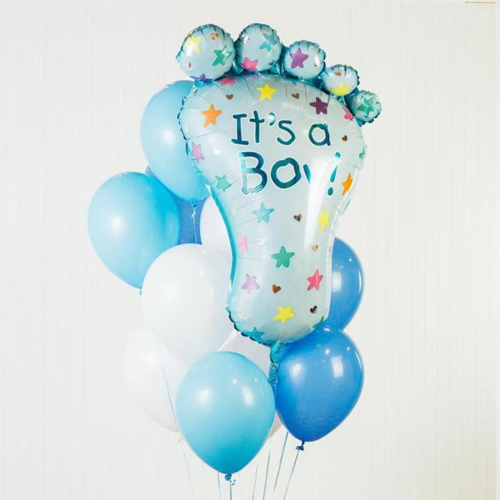 5 Pieces Large Baby Shower Foil Balloons for Baby Boy / Baby Girl