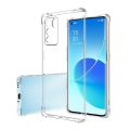 Oppo Reno 6 Pro Transparent Anti Shock Soft TPU Back Cover with Extra Bumper Protection. 