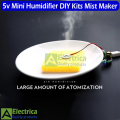 5v USB Mini Humidifier DIY Kits & 24V Ultrasonic Humidifier Mist Maker Fogger Nebulizer Water Fountain Pond Atomizer Head Air Humidifier by Electrica. 