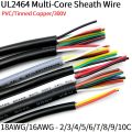 1M Wire 18AWG 16AWG Electronic Power Cable 2/3/4/5/6/7/8 Cores Flexible Stranded UL2464 PVC Signal Copper Wire. 