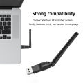 MT7601 Mini USB WiFi Adapter 150Mbps Wireless Network Card RTL8188 Network Card Wi-Fi Receiver for PC Desktop Laptop 2.4GHz CF8. 