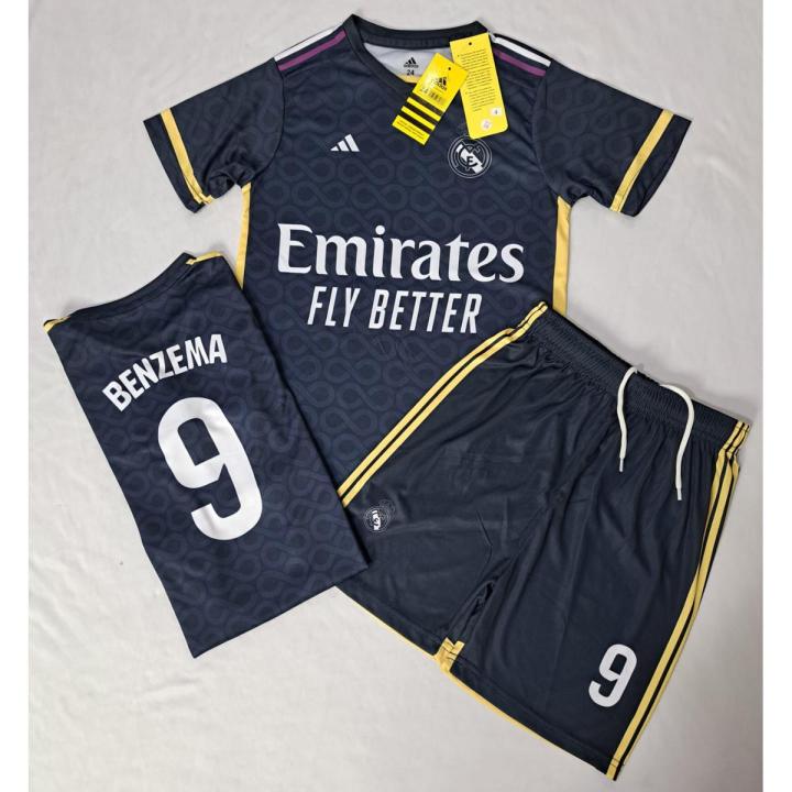 Benzema Real Madrid Football Away Kids kit 2023-24