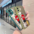 dienya For OPPO Reno Z Case Side Square Edge New Design Phone Cases Pattern Silicone Casing Fashion Tide Skate Boy Full Cover Camera Frosted Transparent Hard Protection Shockproof Softcase. 