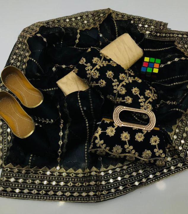 Girl's%20Dream%20Fashion%20New%20Winter%20Collection%202023%20Dresses%20for%20Women's%203Pcs%20Suit%20Fancy%20Dress%20for%20girls%20Party%20Collection%205Pcs%20Dress%20Pearls%20Dori%20Work%20Crinkle%20Chiffon%20Shirt%20Heavy%20Embroidery%20Plain%20handmade%20work%20duapta%20Fancy%20Pealrs%20Work%20clutch%20And%20Fancy%20Gift%20Free%20-%20Image%204