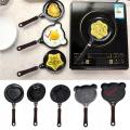 Fry Pan - Mini Egg Frying - Non Stick - 1 Pcs - 12cm Different Shape Frying Pan Cook Up Some Love Non Stick Mini Fry Pan Egg Mould. 