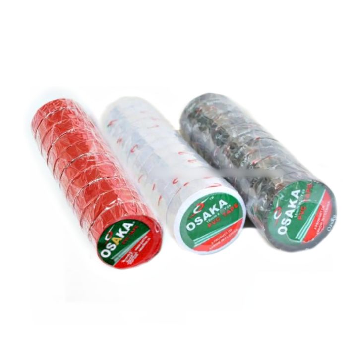 Osaka Tapes 10 Pieces Cricket Ball Electrical Works And insulating Repair Tape (8 YARDS)