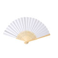 1/3Pcs White Hand-painted Foldable Paper Fan Portable Wedding Party Hand Fan Gifts Chinese Style Vintage Decoration Child DIY. 