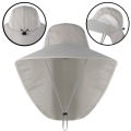 Unisex UV Protection Cap Summer Fishing Climbing Sun Hat with Neck Flap. 