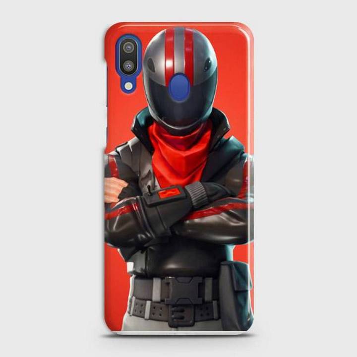 Samsung M 20 Cover Fortnite character with Helmet Hard Cover- Design 12 Case