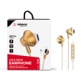Sigma Metal Casing S24 – Wired 3.5mm Jack Earphones Premium In-Ear Deep Bass Stereo Earbuds Earphones Handsfree with Mic for All Smartphones Android & Iphone_IOS. 