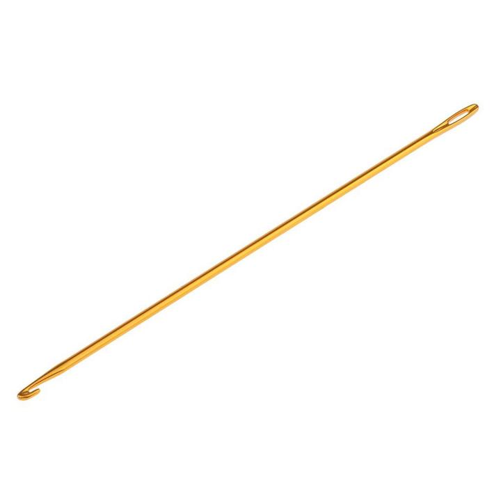 2.75mm Gold Afghan Tunisian Aluminium Crochet Hook Set Knitting Needle Hand Knit