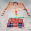 cage for birds single portion 15"x12"x16" with hanging toy. 