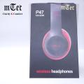 mTec Wireless Headphones P47 Bluetooth Fold-able Headset with Stereo Earphones Red. 