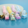 Hello Kitty Cinnamoroll Keychain Kawaii Sanrio Anime Cute Cartoon Sweet Girly Heart Acrylic Bag Pendant Toy for Girls. 