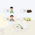 Storybook: Tom and the Dog (short vowel 'o') - Budget-Friendly Misprint Stock. 