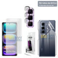 3 in 1 infinix Hot 50 Pro Plus UV Tempered Glass Liquid Glue Curved 3D Glass Screen Protector + Back Jelly Protector Soft Hydrogel Film + Camera Lens Glass Flexible 9H Gorilla For Hot 50 Pro+ Plus -Transparent. 