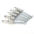 1/10Set Zinc Alloy Three-pointed Expansion Anchor Bolt Quick 304 Round Head Cross Self-tapping Combination Set Screw For Cabinets Curtains. 