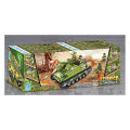 Kuyu KY7029 Assembled Building Blocks Military M7 Priest Howitzer Field Equipment Officer Minifigure Tank Armored Corps. 