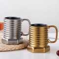 Screw Shape Ceramic Coffee Mugs Porcelain. 