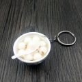 Buckle Bowl Mini Food Keychain Chinese Food Simulation Key Ring. 