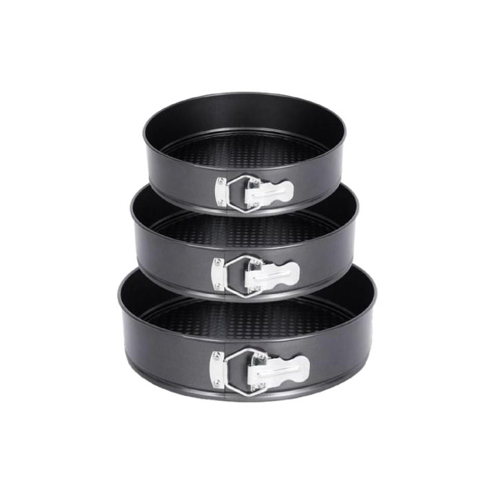 Online karachi - Pack Of 3 Non-Stick Round Cake Pan Set