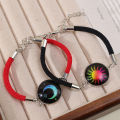 Luminous Sun Moon Braided Bracelets For Lovers Adjustable Couple Bracelets Fashion Valentine's Day Jewelry Girlfriend Gifts. 