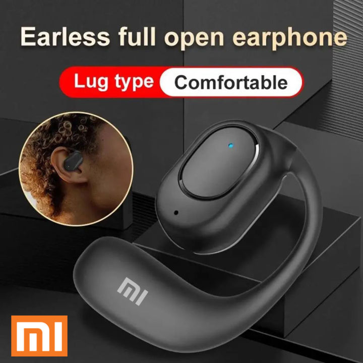 【COD+Ready Stock + FREE Shipping 】Xiaomi Open Ear Earbuds Air Conduction Headphones Single Earphones With Air Conduction Technology 360 Excellent Sound Effect And Open Business ear hanging