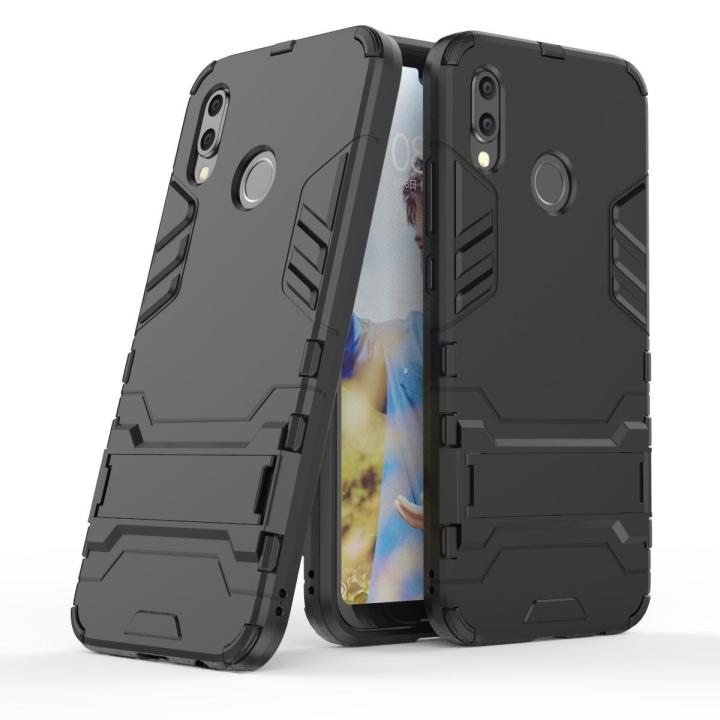 IRON BEAR Shockproof Armor Phone Case For Huawei P20 P20 Lite P20 Pro Case Luxury TPU Protective Hard Cases cover With Holder casing