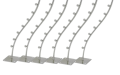 Metal Strong High Quality Wall Mount Cloth Hanger, Coat Hanger Stand for hanging 7 Hangers - 6 Pcs Hanging Hangers Stand. 