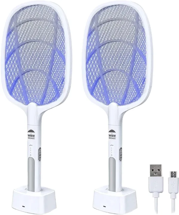 br outdoor electric insect zapper racket for flies and... 2 in 1 Electric Bug Zapper, Mosquitoes Trap Lamp & Racket, USB ...
