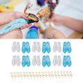 Dollhouse Shoes Dress Set, Lightweight Dollhouse Shoes Plastic 60pcs with 20pcs Ear Stud for Home Play. 