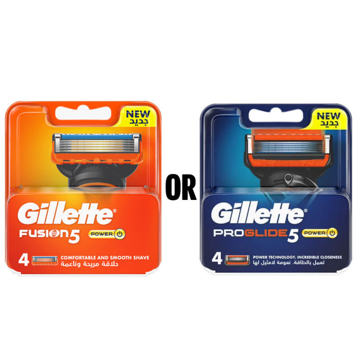 Gillette Fusion Proglide Power System Shaving Razor Carts 4s