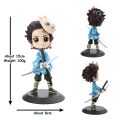 6 pcs set Demon slayer Anime Figure collectibles Nezuko Tanjirou Zenitsu Inosuke Kyoujurou Kimetsu No Yaiba Doll Q Figural PVC Model Gifts Toys anime toys collectables demon slayer. 