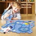 DIY Assembling Electric Race Track Car Toy for Toddlers Educational Puzzle Track Set with Vehicles Rail Car Toys. 