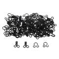 5x50 Set Sewing Hooks and Eyes Closure for Bra Clothing Dress Fasteners Black. 