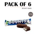 (Pack of 6) Bounty Chocolate 57-gram. 