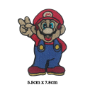 Super Mario Video Game Peace Win Iron Sew On Patch For Bags Caps Shirts Jeans Applique. 