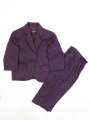 1 Yrs - 15 Yrs 2 PCS Coat Pant Suit for Boys Purple. 