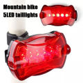 Mountain Bike Tail Lights Butterfly Tail Lights 5Led Tail Light Warning Light SUPER BABY. 