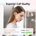 CASCHO Wireless Earbuds, Bluetooth 5.3 Headphones, 60Hrs Playback HD Stereo Audio LED Display, Over-Ear IPX7 Waterproof Earphones with Earhooks, Built-in Mic (Rose Gold). 