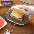 Green forest Sandwich Maker Mold Large-capacity Sandwich Splint Stainless Steel Grill Mesh Clip. 